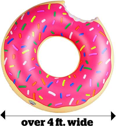 BigMouth Inc Gigantic Donut Pool Float - funny pool floats for adults