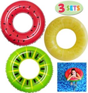Joyin Inflatable Fruit Tube - Cool Pool Toys For Adults
