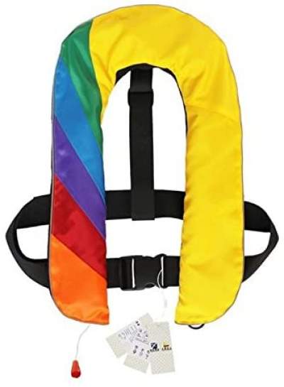 Lifesaving Pro PFD Rainbow Inflatable Life Jacket