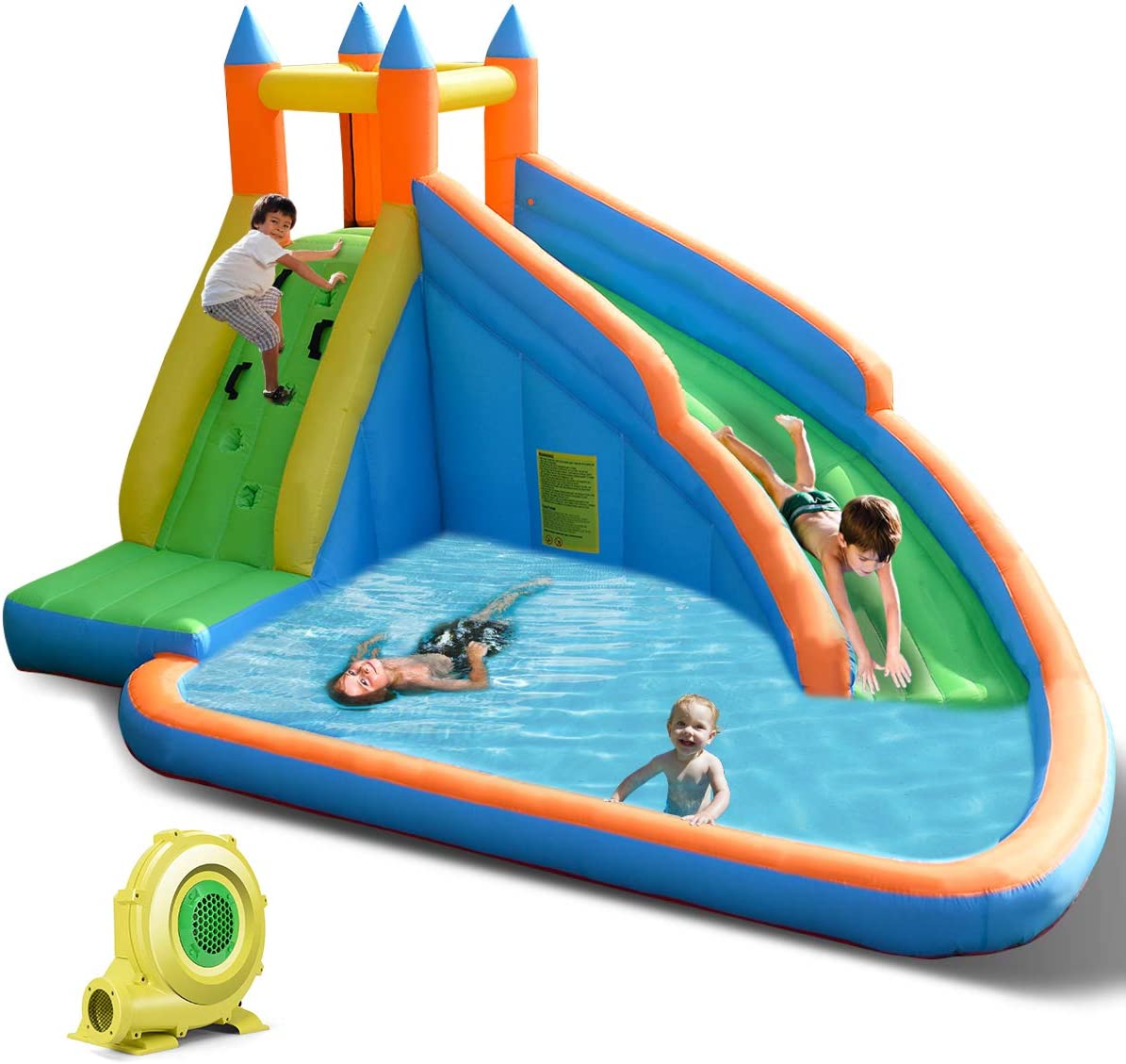 Best Slide: Costzon Inflatable Mighty Bounce House Jumper with Water Slide